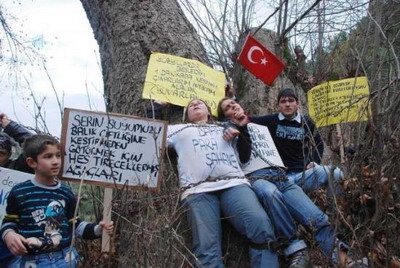 HES için ağaçları kestiler