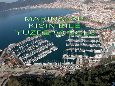 Marmaris  yatlara dar geliyor