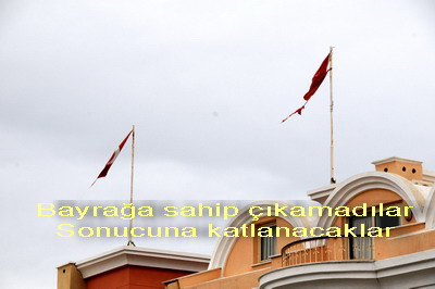 Çatısındaki Türk Bayrağı parçalanan otele soruşturma