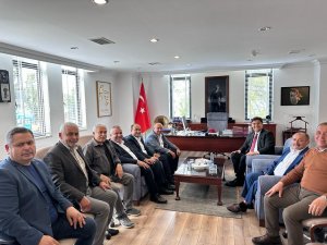 Otgöz ve Akdenizli Başkan Karaca’yı ziyaret etti
