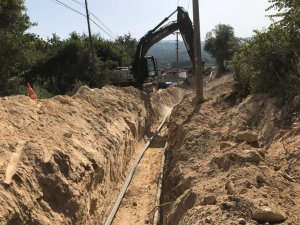 Büyükşehirden Ula’da İçme Suyu Hat Çalışmaları
