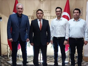 Prof. Dr. Turhan Togan Kaymakam Kaya'yı ziyaret etti