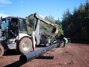 Bozburun İçme Suyu hattının 2 Bin 500 Metresi Tamamlandı