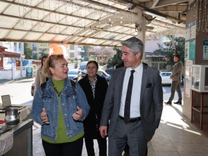 BAŞKAN OKTAY’DAN HANIMELİ PAZARI’NA ZİYARET