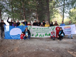 BELEDİYE VE MARMARİS DOĞA GÖNÜLLÜLERİNDEN ÇEVRE TEMİZLİĞİ