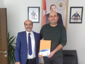 Başkan Ceylan'ı Mali Müşavir Bağımsız Denetçi Yetkin Belci ziyaret etti