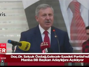 Selçuk Özdağ; Manisa Büyükşehir Belediye Başkan adaylığını açıkladı