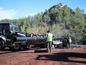Bozburun İçme Suyu Hattının 14 Kilometresi Tamamlandı
