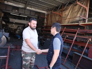 BAŞKAN ÜNLÜ SANAYİ SİTESİ’NDE İNCELEME BULUNDU