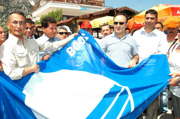 Plajlar Mavi bayrakla doldu