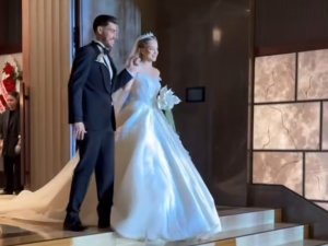 GETOB Başkanı Cengiz Aygün’ün Kızı Ebrar Aygün, Ankaragücü’nün Başarılı Futbolcusu Ali Kaan Güngören ile Hayatını Birleştirdi