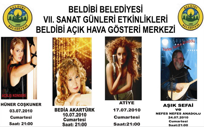 Beldibi sanat şöleni başlıyor