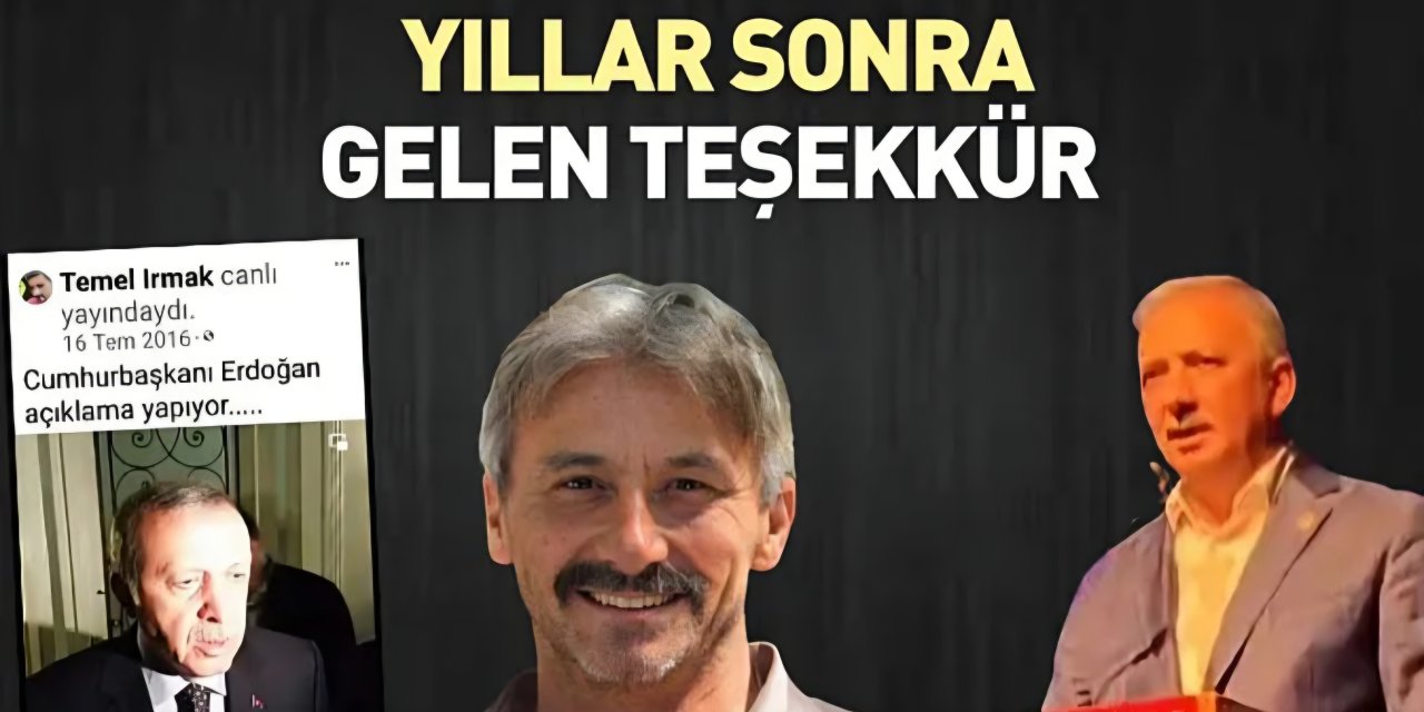 Gazeteci Temel Irmak’a Yıllar Sonra gelen Teşekkür