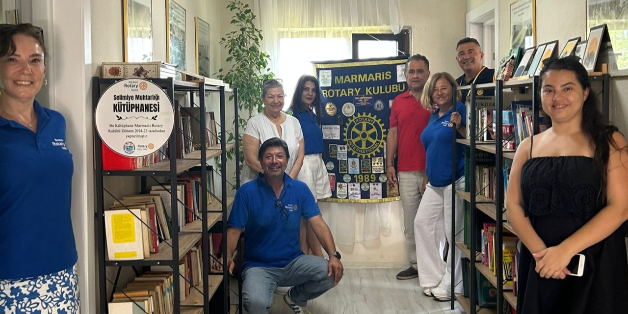 Marmaris Rotary’den Selimiye’ye Kütüphane