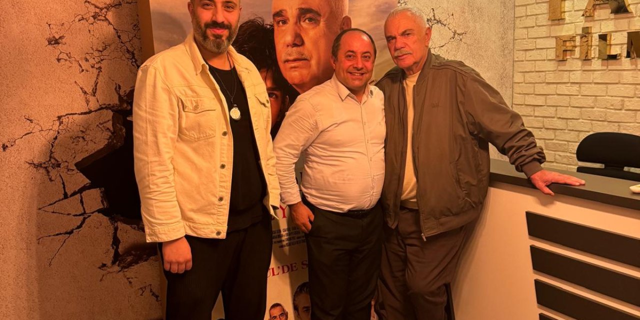 HALİL ERGÜN, GENÇ OYUNCU BURAK KAYA İLE TAŞ FİLM’DE BULUŞTU