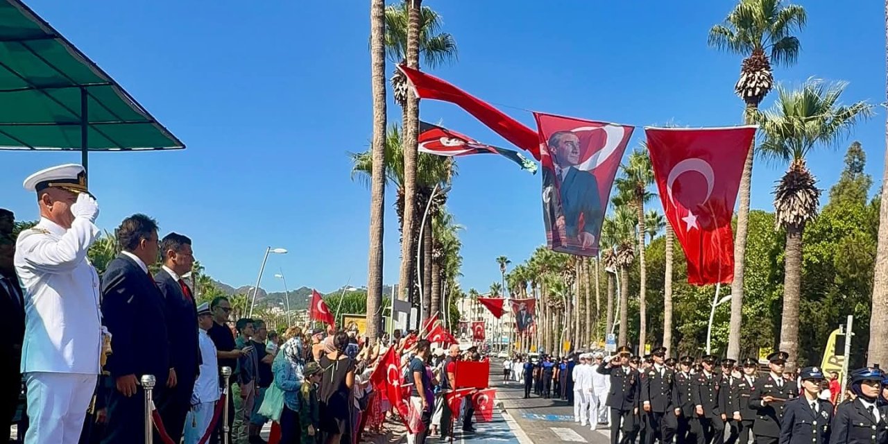 Marmaris’te 30 Ağustos Zafer Bayramı’nın 103. Yılı Coşkuyla Kutlandı