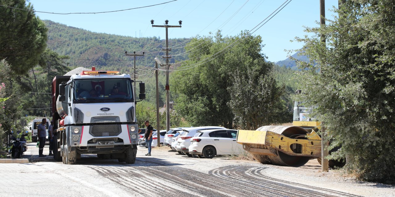KIRSALDAKİ YOL ÇALIŞMALARI HIZLANDI