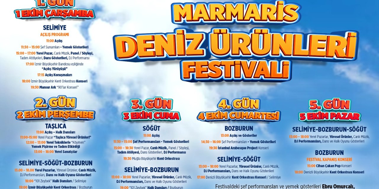 MARMARİS TÜRKİYE’NİN İLK DENİZ ÜRÜNLERİ FESTİVALİ İÇİN GÜN SAYIYOR