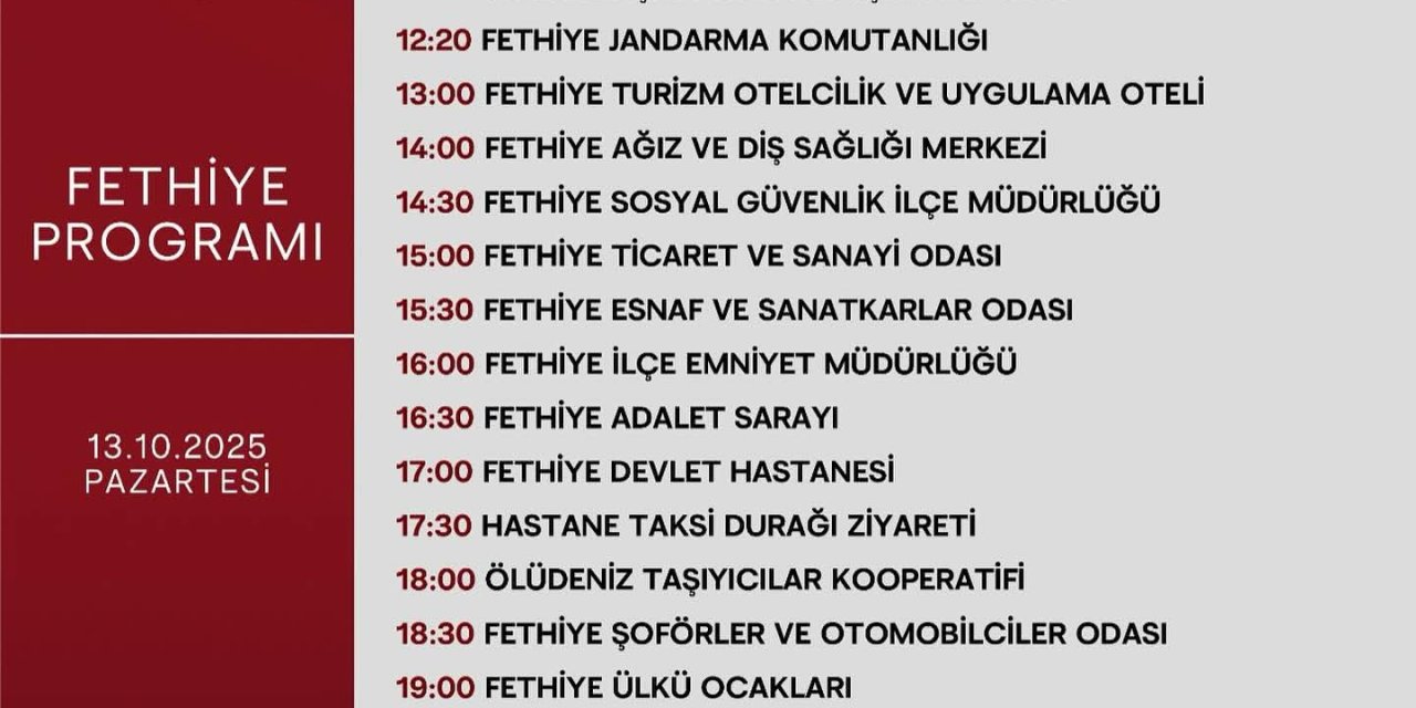 MHP Muğla İl Başkanı Burak Demirel’den Fethiye Çıkarması