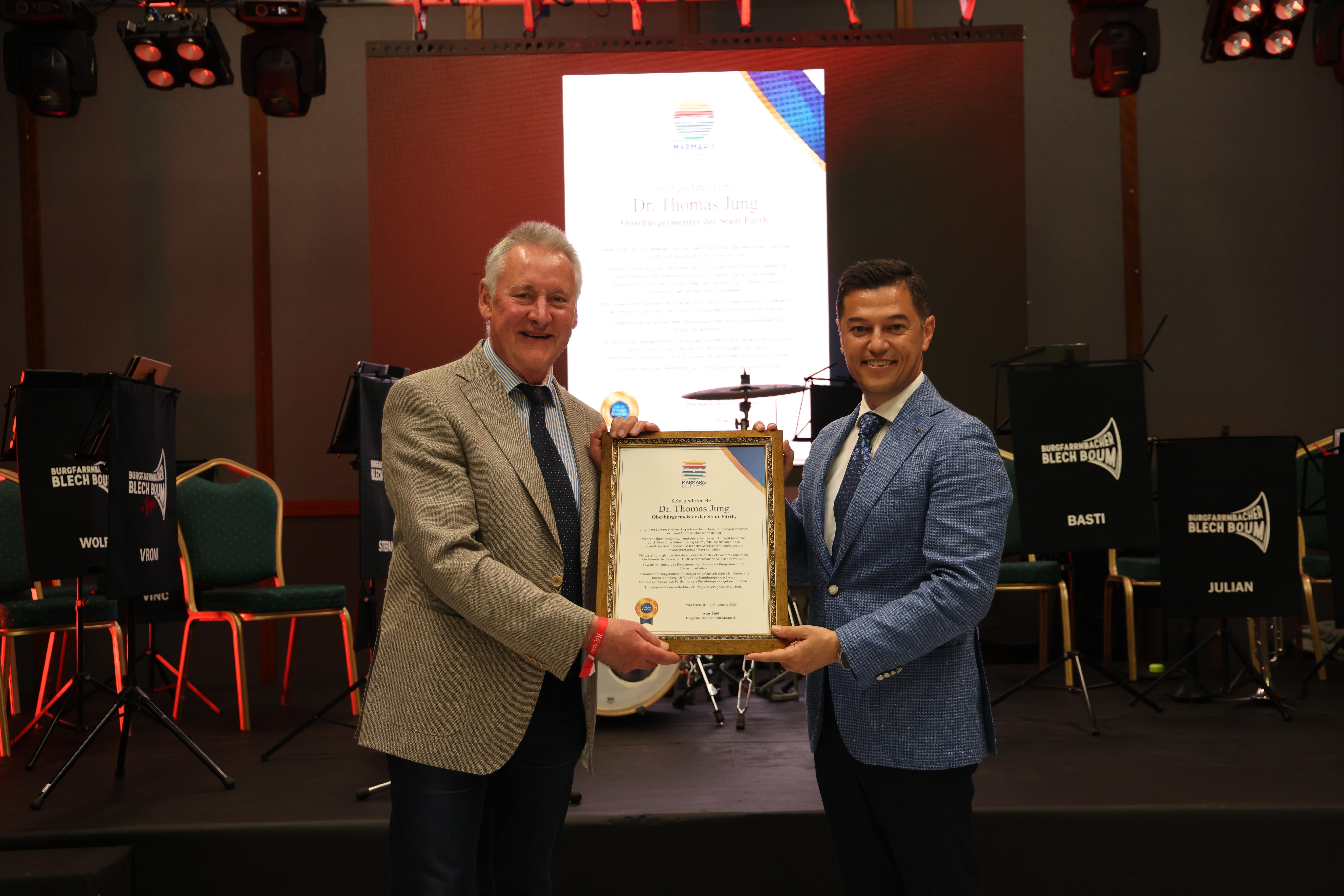 MARMARİS VE FÜRTH DOSTLUĞU 30 YAŞINDA