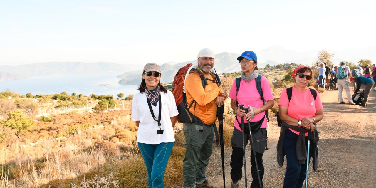Marmaris Karia Yolu Yürüyüşü 128 Trekkingcinin Katılımıyla Tamamlandı