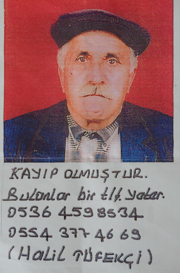 85 yaşındaki Tüfekçi 3 gündür kayıp