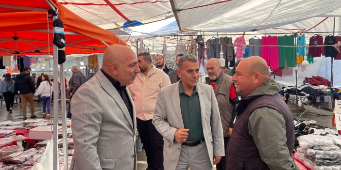 MHP’li heyetten Ula’da esnaf ve pazar çıkarması