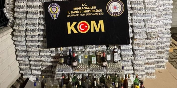 Marmaris’te Otele Ait Depoda 4 Binden Fazla Litre Kaçak Alkol Ele Geçirildi