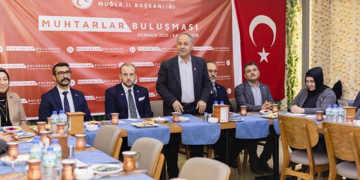 MHP Muğla İl Başkanı Burak Demirel, 11. Muhtarlar Toplantısını Kavaklıdere’de Gerçekleştirdi