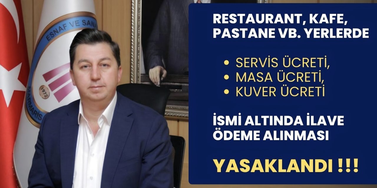 Ayyıldız’dan Restoran ve Kafelere Uyarı: Masa, Servis ve Kuver Ücreti Artık Yasak