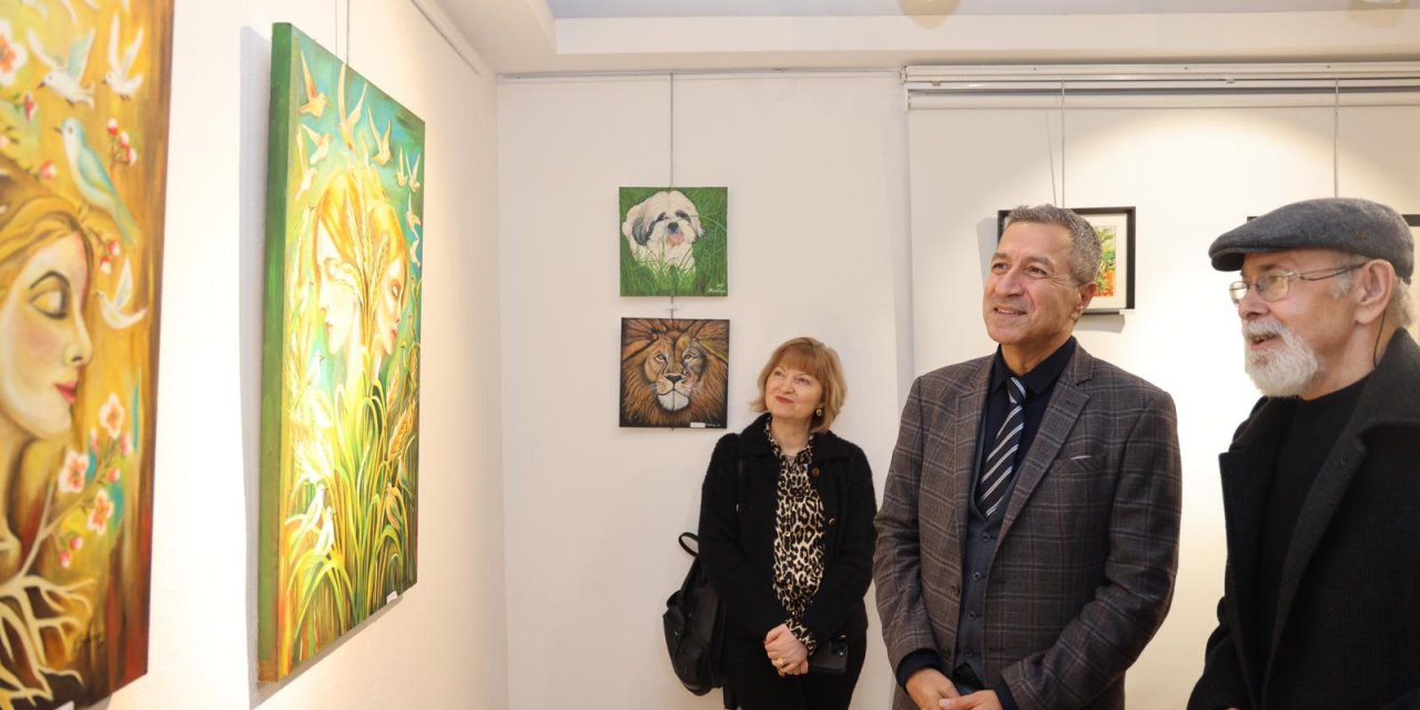 ÜMİT BURADA” SERGİSİ SANATSEVERLERLE BULUŞTU