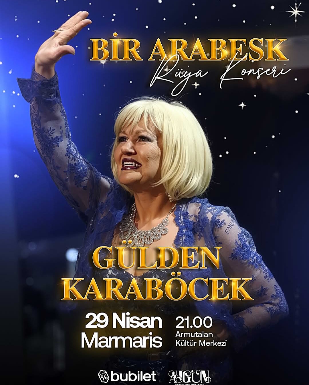 Arabesk Müziğin Usta İsmi Gülden Karaböcek Marmaris’te Sahne Alacak