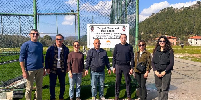 Marmaris Turgut Mahallesi Futbol Sahası Yenileniyor