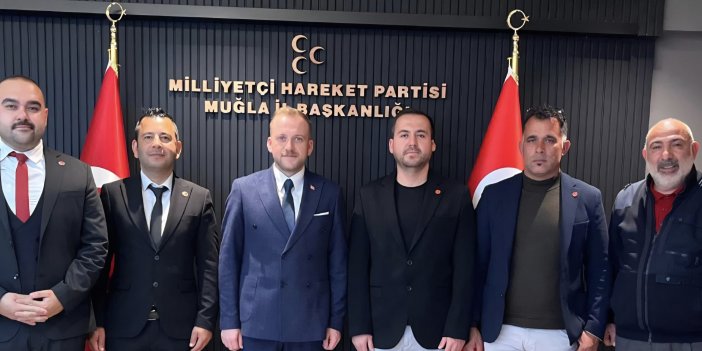 Muhtarlardan Burak Demirel ile Ahmet Aras’a Ziyaret