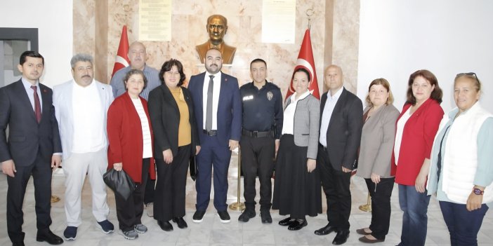 Muhtarlardan Yeni Emniyet Müdürü Karaman’a Hayırlı Olsun Ziyareti