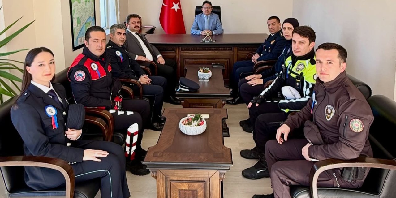 Polis Haftası Münasebetiyle Kaymakam Kaya’ya Ziyaret