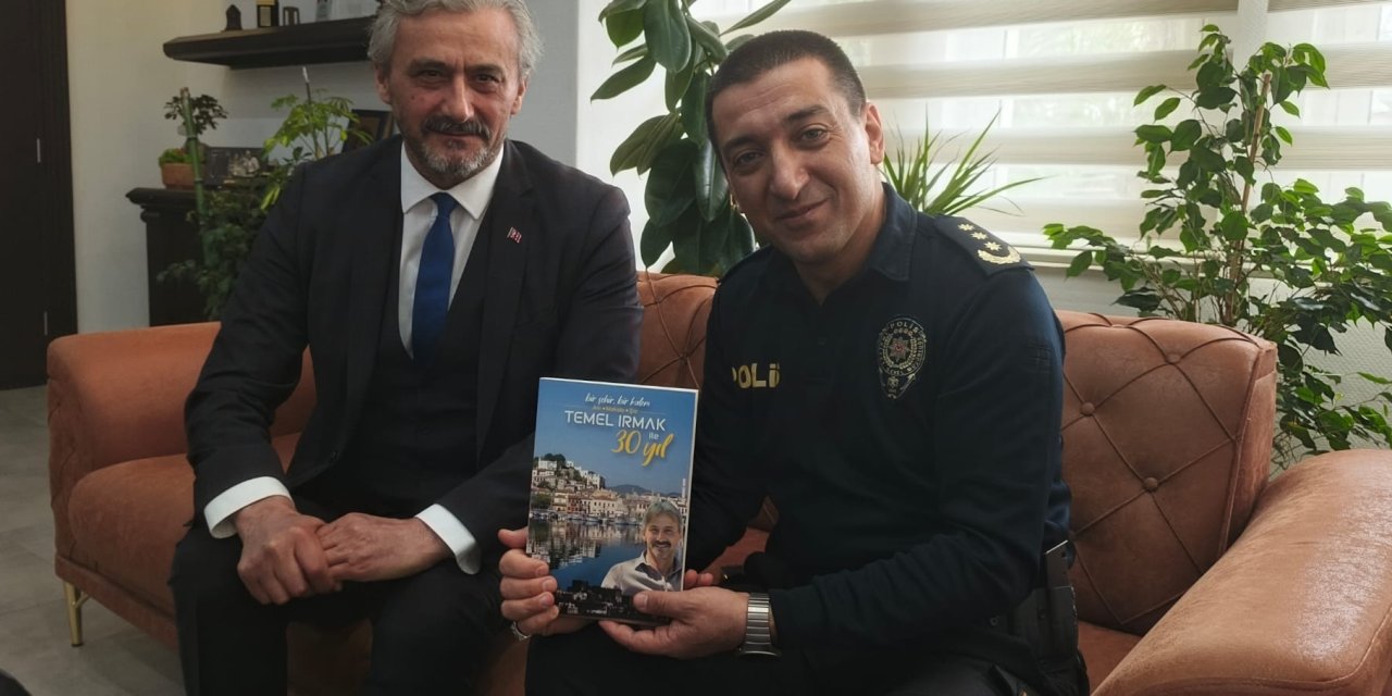 Temel Irmak ve Metin Yasan’dan Emniyet Müdürü Karaman’a Hayırlı Olsun Ziyareti