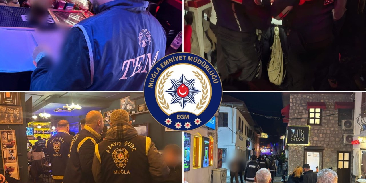 Muğla’da Geniş Çaplı Denetim: 2 Bin 500’den Fazla Kişi Kontrol Edildi