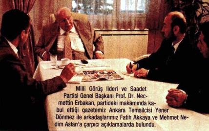 Erbakan'dan Yeni Akit'e Çarpıcı Açıklamalar