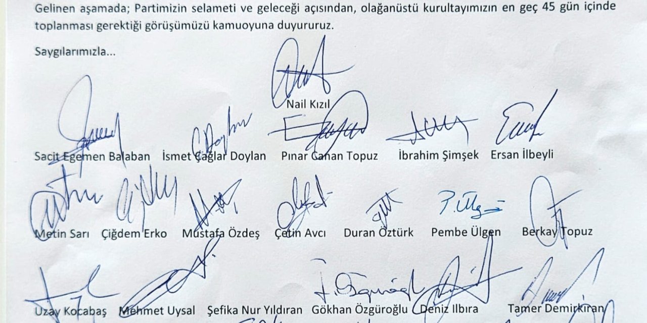 CHP Muğla İl Yönetimi’nden Olağanüstü Kurultay Çağrısı