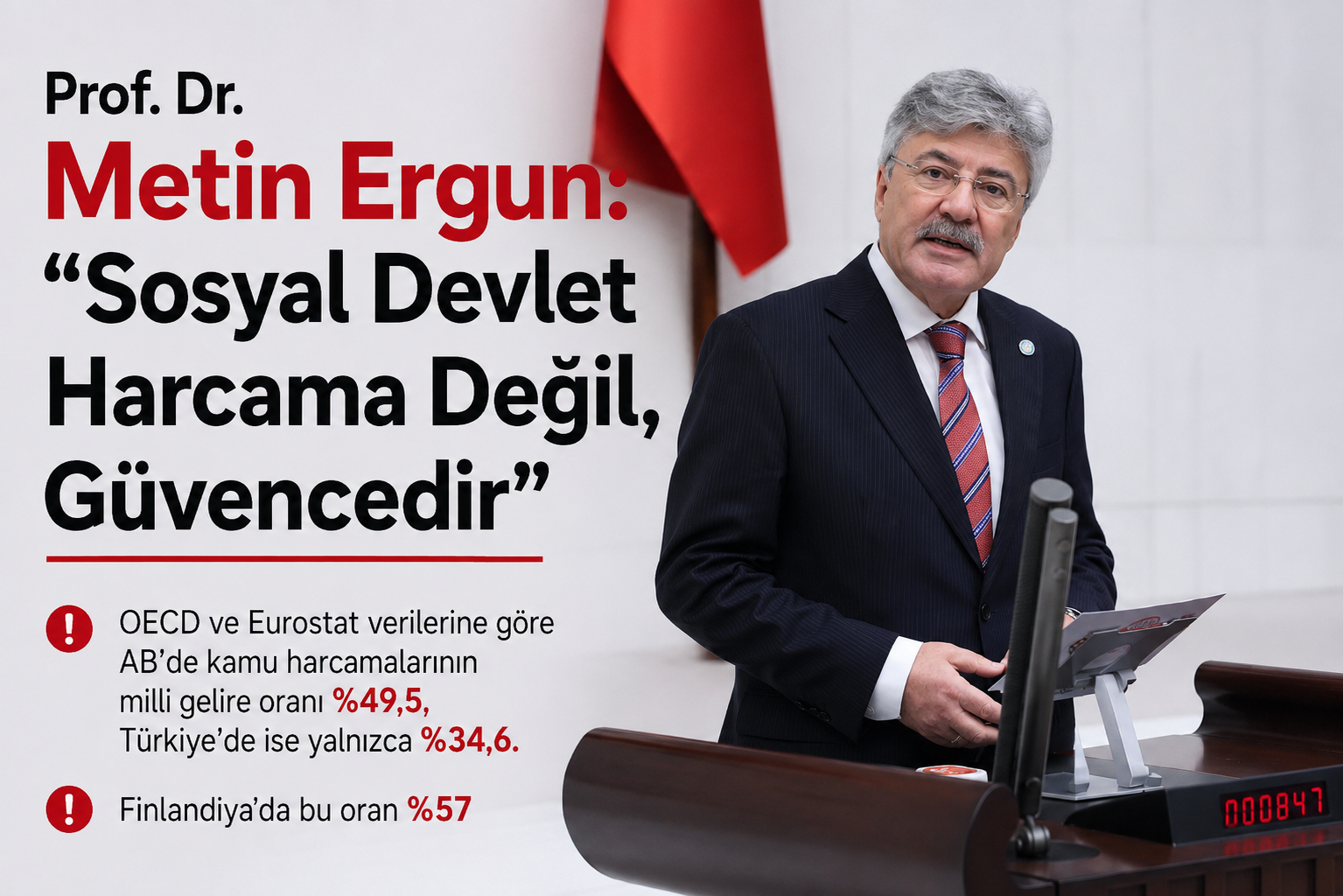 Prof. Dr. Metin Ergun: "Sosyal Devlet Harcama Değil, Güvencedir"