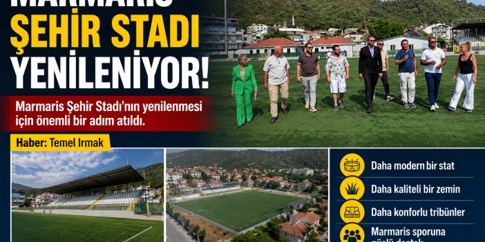 Marmaris Şehir Stadı Yenileniyor!
