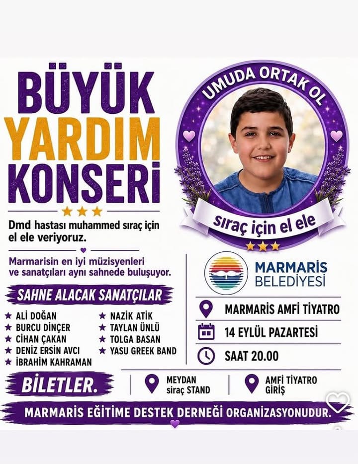 SİRAÇ İÇİN SANATÇILAR AYNI SAHNEDE BULUŞUYOR