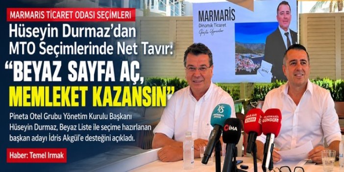 Hüseyin Durmaz’dan MTO Seçimlerinde Net Tavır: “Beyaz Sayfa Aç, Memleket Kazansın”