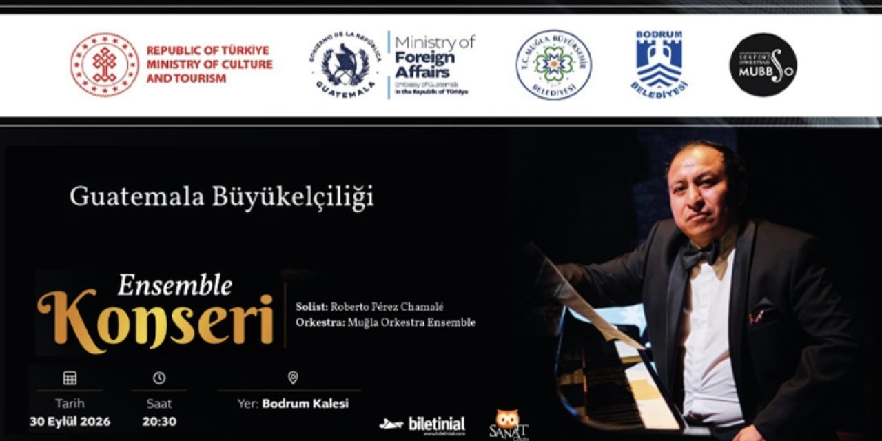 Guatemalalı Piyanist Roberto Pérez Chamalé Muğla’da Sahne Alacak