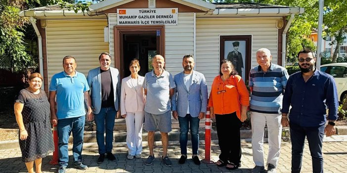 CHP Heyetinden Muharip Gaziler Derneği Marmaris Şubesine Ziyaret