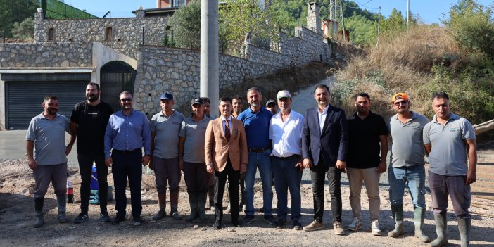 BAŞKAN ÜNLÜ ÇETİBELİ’DE YOL ÇALIŞMALARINI İNCELEDİ