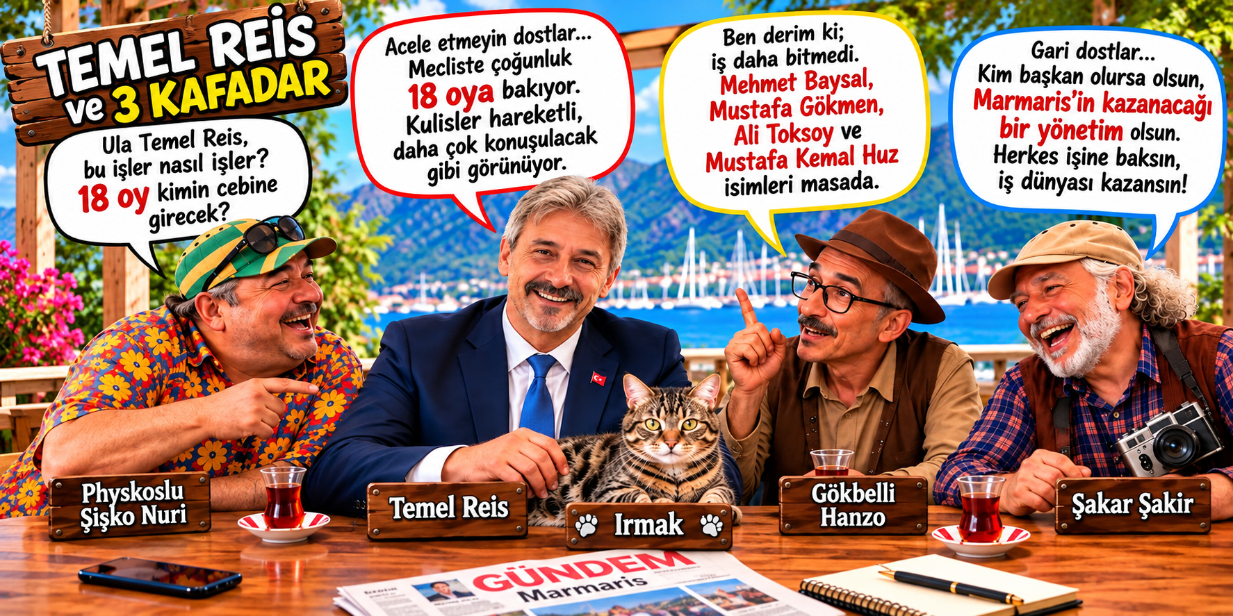 Temel Reis ve Üç Kafadar: “Marmaris Ticaret Odası Başkanı Kim Olacak?”