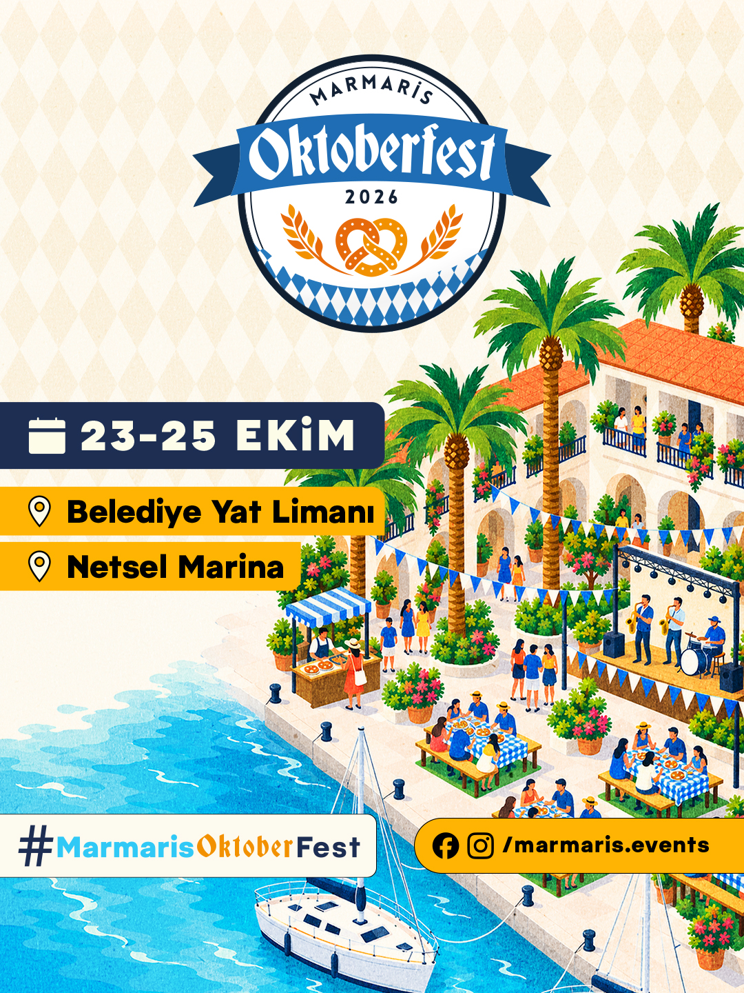 MARMARİS OKTOBERFEST’26 SONBAHAR COŞKUSUNU YAT LİMANI’NA TAŞIYACAK