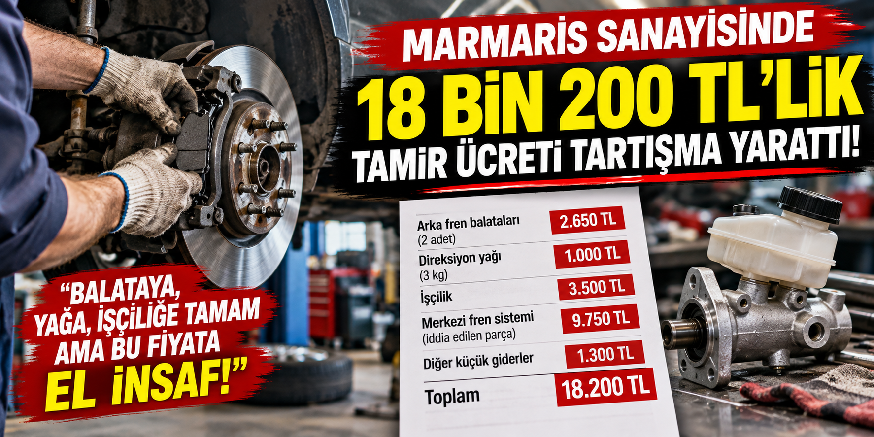 Marmaris Sanayisinde 18 Bin 200 TL’lik Tamir Ücreti Tartışma Yarattı!